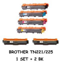 BESTONER 6 Pack Brother Tn221/tn-221/tn221/tn-221/tn225/tn225/tn-225 Bk/m/y/c Compatible Toner Cartridge Brother Dcp-9020 Hl-3140 3150CDn 3170CDw