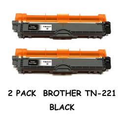 BESTONER 2 Pack Brother Tn221/tn-221/tn221/tn-221/tn225/tn225/tn-225 Compatible Toner Cartridge Brother Dcp-9020 Hl-3140 3150CDn 3170CDw 3180CDw