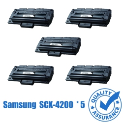 PRINTER PRO 5 Pack Samsung Scx-4200/scx-D4200/4200/samsung4200/samsung 4200 Toner Cartridge-Samsung Printer Scx-4200 In Black