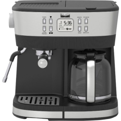 BELLA PRO Series - Combo 19-Bar Espresso And 10-Cup Drip Coffee Maker - Stainless Steel (Refurbished)