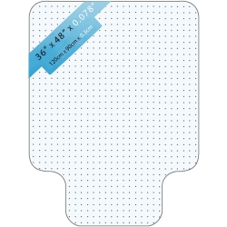 NAVOR Office Chair Mat for Carpet, 36" X 48" X 2MM Thickness With Lip, Thick Hard Smooth Heavy Duty Sturd