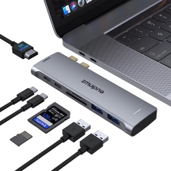HLD USB C Hub, Macbook Pro Adapter \w 4K HDMI, Thunderbolt 3 100W Power Delivery Port, USB C 5GBps Data Port, Sd/tf Card Reader, 2 USB 3.0 Ports For