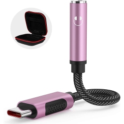 HLD USB C to 3.5MM Adapter for Samsung S21 Ultra, USB C Headphone Jack Adapter USB C to Aux Audio Dongle Cable Cord for Galaxy S22 Ultra S21 S20 Fe