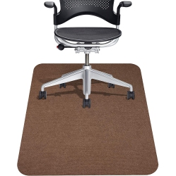 HLD Vicwe Chair Mat for Hardwood Floors, 4MM Thick, 48" X 36" Office Home Floor Protector Mat, Multi-Purpose Chair Carpet for Home/office (Brown)