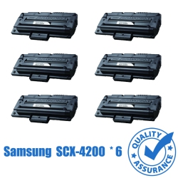PRINTER PRO 6 Pack Samsung Scx-4200/scx-D4200/4200/samsung4200/samsung 4200 Toner Cartridge-Samsung Printer Scx-4200 In Black