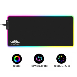 MOUSTACHE ® RGB Gaming Mouse Pad, 7 Led Color, 300 800 4Mm