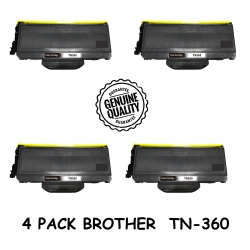 BESTONER 4 Pack Brother Tn360/tn-360/tn360/tn 360 Compatible Toner Cartridge Brother Dcp-7030/7040/7045N Hl-2140/2150/2170