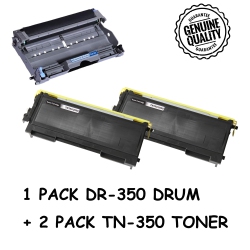 BESTONER Brother 1Drum + 2 Toner Dr350/dr-350/tn350/tn-350/tn350 (Toner & Drum Combo) Compatible Brother Dcp-7020 Dcp-7025 Hl-2030 Hl-2040 Hl-2070