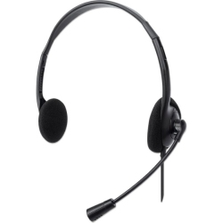 MANHATTAN Stereo USB Headset With Mic - - (179461) In Black