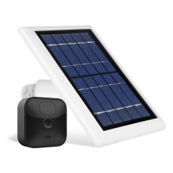 WASSERSTEIN Solar Panel With Internal Battery Compatible With Blink Outdoor, Blink Xt And Blink Xt2 Outdoor Camera (1 Pack, White)