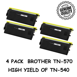 BESTONER 4 Pack Brother Tn570/tn-570/tn570/tn 570/tn540 Compatible Toner Cartridge Brother Dcp-8040 8045 Hl-5100 5130 5140 5150 5170 Mfc-8440 8220