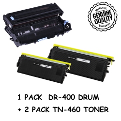 BESTONER Brother 1Drum + 2 Toner Dr400/dr-400/tn460/tn-460/tn460/tn430 (Toner & Drum Combo) Compatible Brother Hl-1030 1230 1240 1435, Dcp-1200