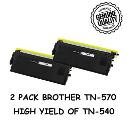 BESTONER 2 Pack Brother Tn570/tn-570/tn570/tn 570/tn540 Compatible Toner Cartridge Brother Dcp-8040 8045 Hl-5100 5130 5140 5150 5170 Mfc-8440 8220