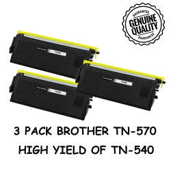 BESTONER 3 Pack Brother Tn570/tn-570/tn570/tn 570/tn540 Compatible Toner Cartridge Brother Dcp-8040 8045 Hl-5100 5130 5140 5150 5170 Mfc-8440 8220