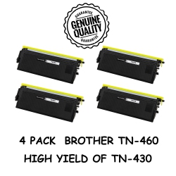 BESTONER 4 Pack Brother Tn460/tn-460/tn460/tn 460/tn430 Compatible Toner Cartridge Brother Hl-1030 1230 1240 1435, Dcp-1200 1400, Mfc-8300 8500 8700