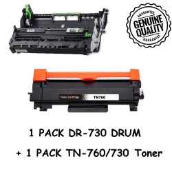 BESTONER Brother 1Drum + 1 Toner Dr730/dr-730/tn760/tn-760/tn730 Compatible Brother Dcp-L2550 Hl-L2350Dw L2370Dw L2390Dw Mfc-L2710Dw Mfc-L2730Dw