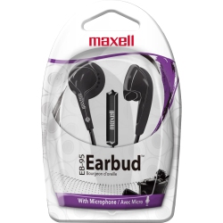 MAXELL Eb-95 Stereo Earbud With Mic - - (190560) In Black