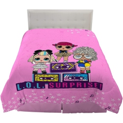 L.O.L. SURPRISE Bedding Sheet Twin Sheet Set With Comforter Twin Bed In Bag 4 Pieces Set for Kids
