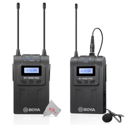 BOYA By-Wm8 Pro-K1 Uhf Dual-Channel Wireless Microphone System With One Receiver And One Transmitter