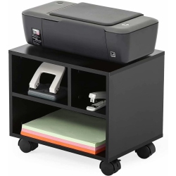 FITUEYES Mobile Printer Stand Under Desk Machine Work Modern File Cabinet Cart With Wheels, Ps304003Wb