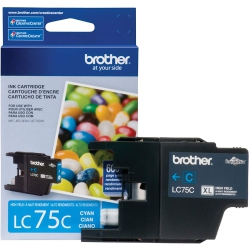BROTHER Printer Lc75C High Yield Xl Series Cartridge Ink - Retail Packaging (Brtlc75C) In Cyan