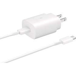 SAMSUNG 25W USB-C Super Fast Charging Wall Charger - - Brand New In White