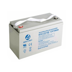 ACOPOWER 12-100Ah Rechargeable Gel Deep Cycle 12V 100 Ah Battery With Button Style Terminals