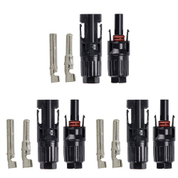 ACOPOWER 3 Pairs Pv Connectors, Male/female Solar Panel Cable Connectors
