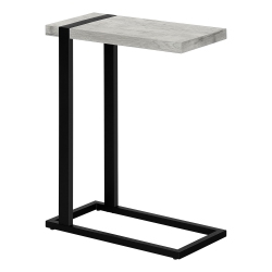 MONARCH Accent Table - Grey Reclaimed Wood-Look / Metal In Black