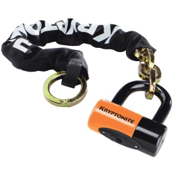KRYPTONITE : New York Cinch Ring Chain 1275 : Black/orange : 12MM X 75Cm