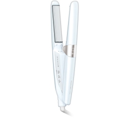 TESCOM Collagen & Nano-Sized Mist Hair Straightener (White Color) Tch5100W In Platinum
