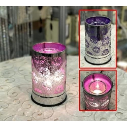 ACE Touch Sensor Lamp - Flower W/ Scented Oil Holder 20W In Purple
