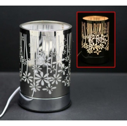ACE J1316 – Touch Sensor Lamp – Garden With Scented Oil Holder In Silver