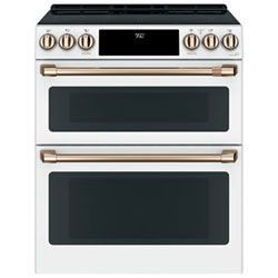 Café 30" Double Oven Slide-In Induction Range (CCHS950P4MW2) - Matte White -Open Box -Perfect Condition