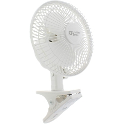Schallen Portable Air Cooling White Small 6'' inch Clip on Desktop Desk Fan