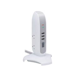 TRIPP LITE 5-Outlet Surge Protector Tower Wht (Tlp66USB)