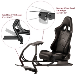BOOST INDUSTRIES Rsc-Gt7-B Racing Simulator Cockpit (Black)