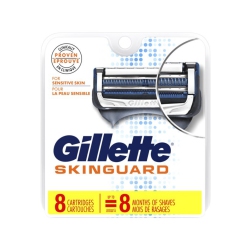 GILLETTE Skinguard Mens Razor Blades Refill Cartridges, 8 Ct