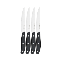 MEDIARAIN Henckels International Henckels 4 Piece Steak Knife Set Stainless Steel & 4 PC In Black