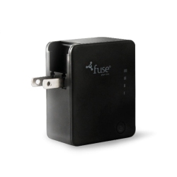 FUSE Wall Charger 1 Port 3.1Amp USB-A With 2600Mah Powerbank In Black