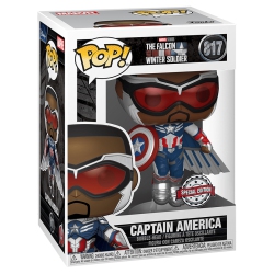 FUNKO Pop Marvel The Falcon And The Winter Soldier 3.75 Inch Action Figure Exclusive - Captain America Sam Wilson #817