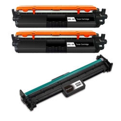 TONER4U - 3Pk Crg 051 (Drum Unit+ 2Toner Cartridge) Compatible for Canon 051 Drum Unit +Toner Cartridge (2168C001)