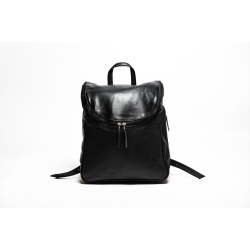 HIDES CANADA Hides Leather Women Travel City Backpack 14" Laptop In Black