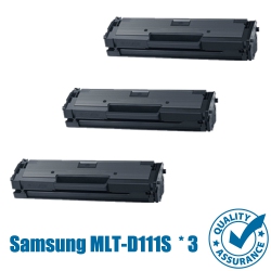 PRINTER PRO 3 Pack Samsung Mlt-D111S (D111/mltd111/mltd111/d111/111) Toner Cartridge-Samsung Printer M2020/m2070 In Black
