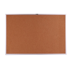 MOUSTACHE 24" X 36" Cork Bulletin Board ，aluminum Frame