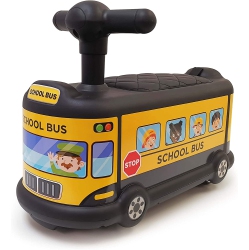 VOLTZ TOYS School Bus Ride On Push Car Foot to Floor Toy for Kids And Toddlers (Yellow)