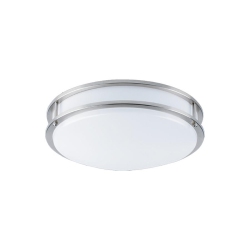 XTRICITY - Round Ceiling Light With Integrated Leds, 12 " Diameter, 15W, From The Milano Collection In Silver