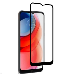 CC Topsave [Case Friendly] Flat Border Full Cover Protection Durable Tempered Glass for Motorola Moto G Play(2021) In Black