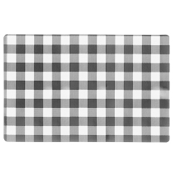 MAISON CONCEPTS Plastic Placemat (White Buffalo Plaid) - Set Of 12