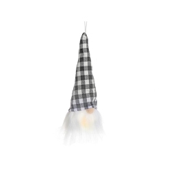 MAISON CONCEPTS Led Buffalo Gnome Sitter In White